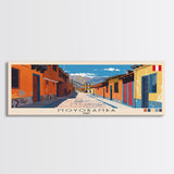 Moyobamba, Peru Panoramic Canvas Print, Moyobamba, Peru Painting, Peru Art, Moyobamba Travel Poster, Travel Art, Guest Room Painting