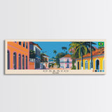 Osasco, Brazil Panoramic Canvas Print, Osasco, Brazil Painting, Brazil Art, Osasco Travel Poster, Travel Art, Living Room Painting