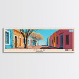 Pilar, Argentina Panoramic Canvas Print, Pilar, Argentina Painting, Argentina Art, Pilar Travel Poster, Travel Art, Vacation Gift