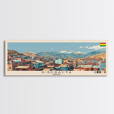 Riberalta, Bolivia Panoramic Canvas Print, Riberalta, Bolivia Painting, Bolivia Art, Riberalta Travel Poster, Travel Art, Living Room Painting