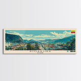 Riobamba, Ecuador Panoramic Canvas Print, Riobamba, Ecuador Painting, Ecuador Art, Riobamba Travel Poster, Travel Art, Housewarming Gift