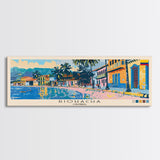 Riohacha, Colombia Panoramic Canvas Print, Riohacha, Colombia Painting, Colombia Art, Riohacha Travel Poster, Travel Art, Guest Room Painting