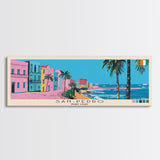 San-Pedro, Ivory Coast Panoramic Canvas Print, San-Pedro, Ivory Coast Painting, Ivory Coast Art, San-Pedro Travel Poster, Travel Art, Vacation Gift