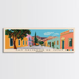 San Salvador de Jujuy, Argentina Panoramic Canvas Print, San Salvador de Jujuy, Argentina Painting, Argentina Art, San Salvador de Jujuy Travel Poster, Travel Art, Living Room Painting