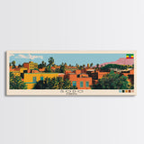 Sodo, Ethiopia Panoramic Canvas Print, Sodo, Ethiopia Painting, Ethiopia Art, Sodo Travel Poster, Travel Art, Living Room Painting