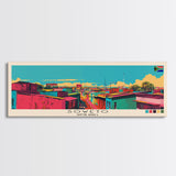 Soweto, South Africa Panoramic Canvas Print, Soweto, South Africa Painting, South Africa Art, Soweto Travel Poster, Travel Art, Vacation Gift