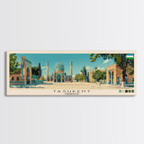 Tashkent, Uzbekistan Panoramic Canvas Print, Tashkent, Uzbekistan Painting, Uzbekistan Art, Tashkent Travel Poster, Travel Art, Housewarming Gift