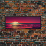 Sunset Painting on Canvas Print, Original Artwork, Abstract Art, Clouds Painting, Sky Painting, Modern Art, Living Room Wall Art, Large Art