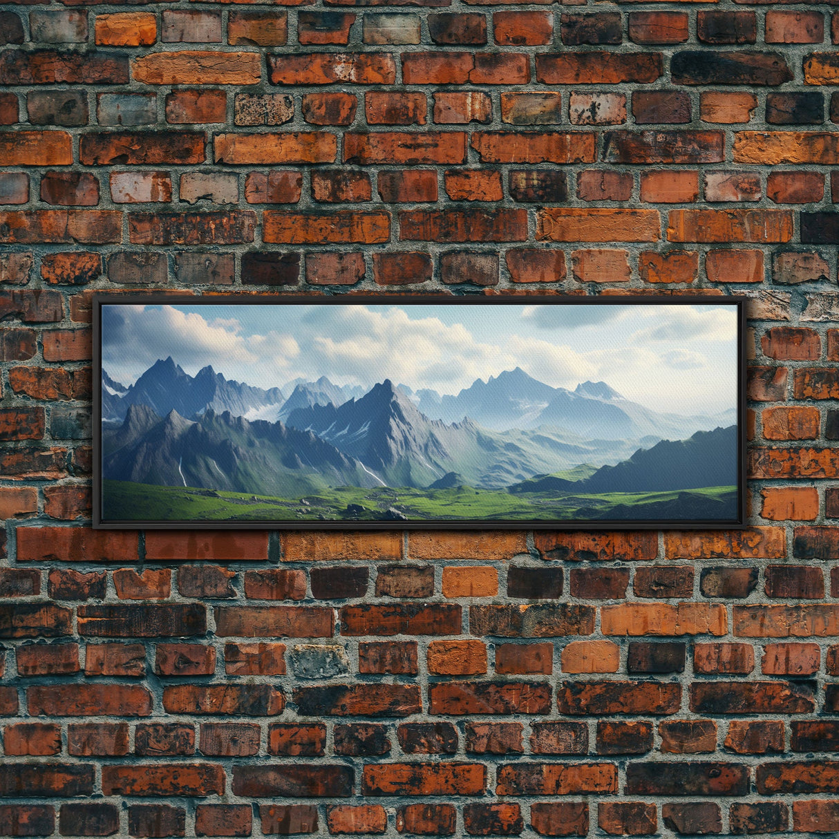 Panoramic of the Caucasus Mountains, Extra Large Wall Art, Panoramic Wall Art, Panoramic Print, Landscape Photography, Landscape Print