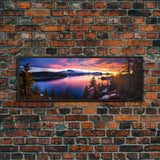 Panoramic of Crater Lake National Park, Extra Large Wall Art, Panoramic Wall Art, Panoramic Print, Landscape Photography, Landscape Print