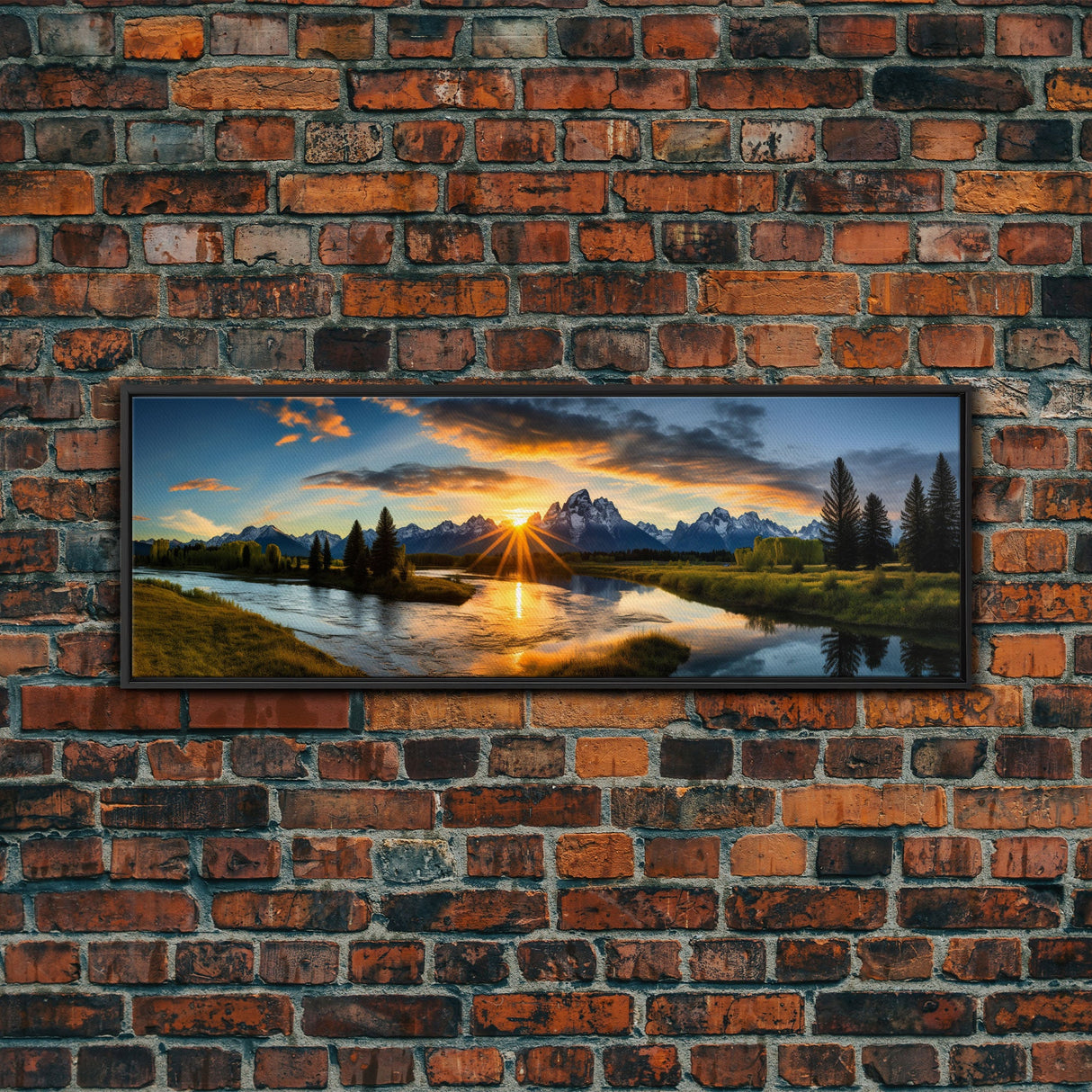 Panoramic of Grand Teton National Park, Extra Large Wall Art, Panoramic Wall Art, Panoramic Landscape Print, Landscape Photography