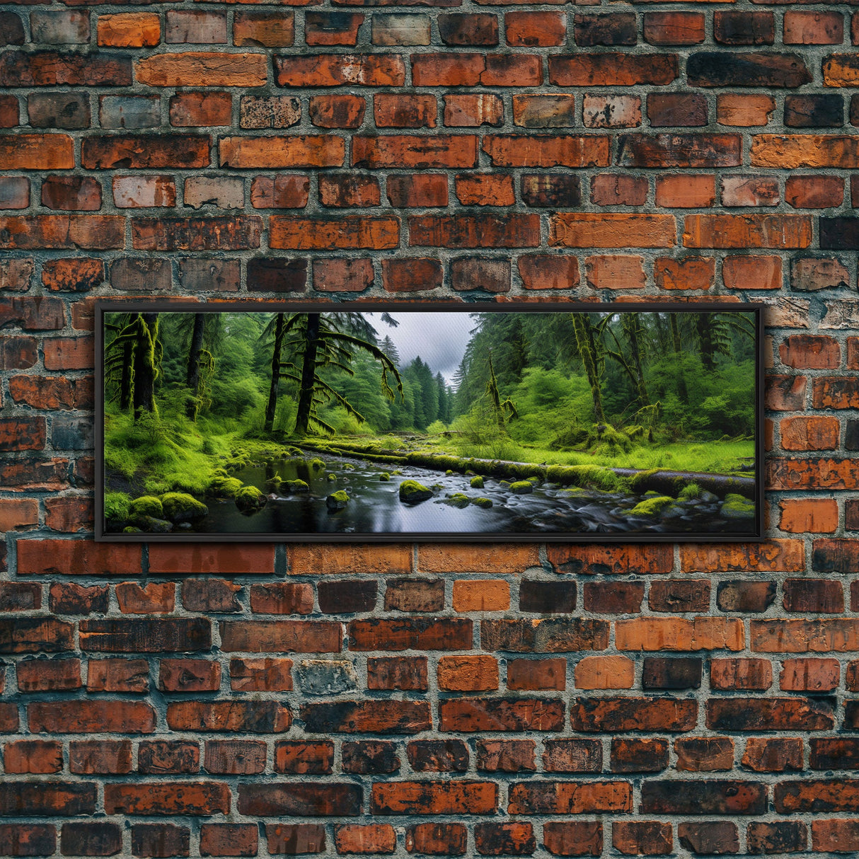 Panoramic Print of Hoh Rain Forest Washington, Extra Large Wall Art, Panoramic Wall Art, Panoramic Landscape Print, Landscape Photography