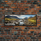 Panoramic Print of Lake District United Kingdom, Extra Large Wall Art, Panoramic Wall Art, Panoramic Landscape Print, Landscape Photography