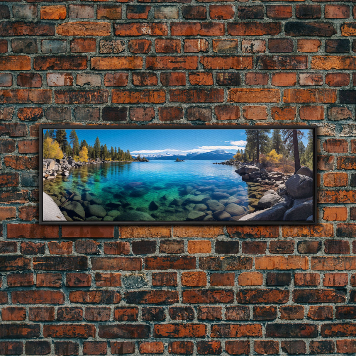 Panoramic Print of Lake Tahoe California, Extra Large Wall Art, Panoramic Wall Art, Panoramic Landscape Print, Landscape Photography