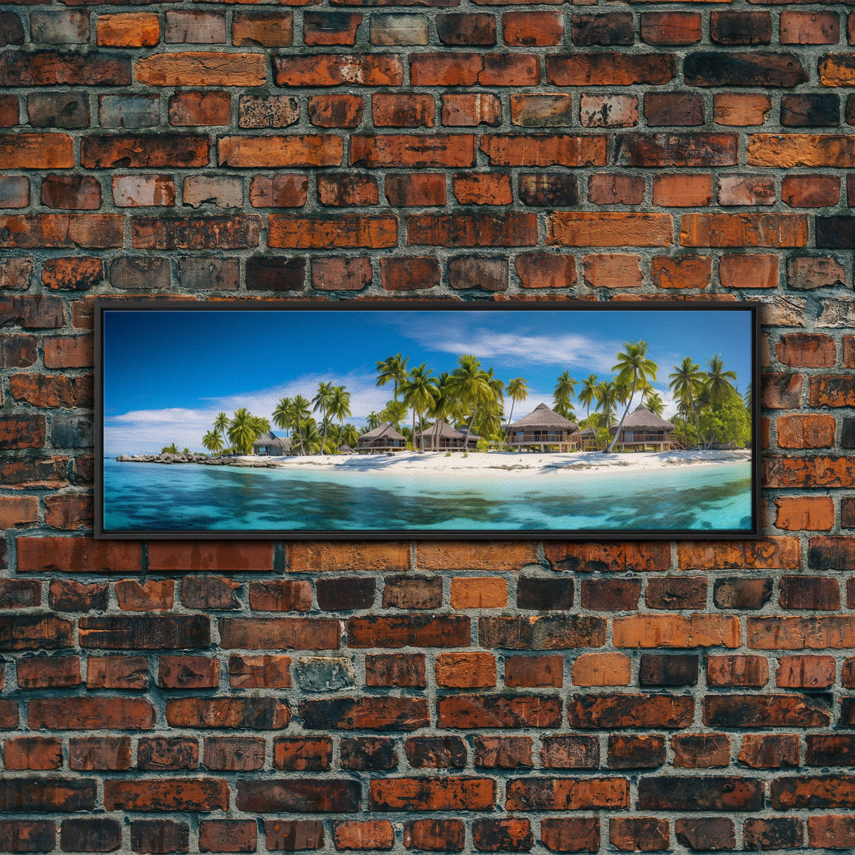 Panoramic Print of Maldives Beaches at Sunset Extra Large Wall Art, Panoramic Wall Art, Panoramic Landscape Print, Landscape Photography