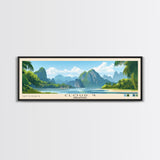 Cloud 9, Philippines Panoramic Beach Print, Vacation Gift, Philippines Wall Art, Framed Canvas Print, Framed Beach Painting