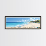 Cockburn Town Beach, Turks and Caicos Panoramic Beach Print, Vacation Gift, Turks and Caicos Wall Art, Beach Painting, Beach Decor, Beach Painting