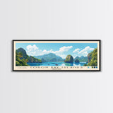 Coron Bay Islands, Philippines Panoramic Beach Print, Vacation Gift, Philippines Wall Art, Framed Canvas Print, Framed Beach Painting