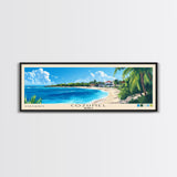 Cozumel, Mexico Panoramic Print, Vacation Gift, Mexico Wall Art, Beach Painting, Beach Decor, Beach Or Lakehouse Art