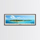 Elbow Cay, Abaco Islands, Bahamas Panoramic Print, Vacation Gift, Bahamas Wall Art, Beach Painting, Beach Decor, Beach Or Lakehouse Art