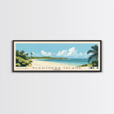 Eleuthera Island, Bahamas Panoramic Beach Print, Vacation Gift, Bahamas Wall Art, Beach Painting, Beach Decor, Beach Painting