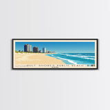 Gulf Shores Public Beach, Alabama Panoramic Beach Print, Vacation Gift, Alabama Wall Art, Beach Painting, Beach Decor, Beach Painting