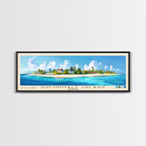 Hulhumale Island, Maldives Panoramic Beach Print, Vacation Gift, Maldives Wall Art, Framed Canvas Print, Framed Beach Painting