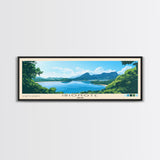 Iriomote, Japan Panoramic Beach Print, Vacation Gift, Japan Wall Art, Framed Canvas Print, Framed Beach Painting