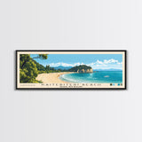 Kaiteriteri Beach, Nelson, New Zealand Panoramic Beach Print, Vacation Gift, Nelson, New Zealand Wall Art, Beach Painting, Beach Decor, Beach Painting