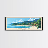 Koh Chang, Thailand Panoramic Beach Print, Vacation Gift, Thailand Wall Art, Framed Canvas Print, Framed Beach Painting