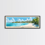 Landaa Giraavaru, Maldives Panoramic Print, Vacation Gift, Maldives Wall Art, Beach Painting, Beach Decor, Beach Or Lakehouse Art