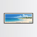 Lighthouse Beach, Turks and Caicos Panoramic Beach Print, Vacation Gift, Turks and Caicos Wall Art, Beach Painting, Beach Decor, Beach Painting