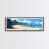 Lo So Shing Beach, Hong Kong Panoramic Beach Print, Vacation Gift, Hong Kong Wall Art, Beach Painting, Beach Decor, Beach Painting