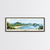 Ly Son, Vietnam Panoramic Beach Print, Vacation Gift, Vietnam Wall Art, Framed Canvas Print, Framed Beach Painting