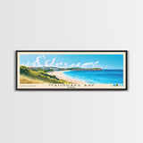 Maundays Bay, Anguila Panoramic Beach Print, Vacation Gift, Anguila Wall Art, Beach Painting, Beach Decor, Beach Painting