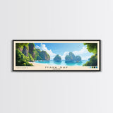 Maya Bay, Thailand Panoramic Print, Vacation Gift, Thailand Wall Art, Vacation Wall Art, Vacatation Memories, Beach Decor, Beach Or Lakehouse Art