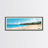 Meads Bay, Anguilla Panoramic Beach Print, Vacation Gift, Anguilla Wall Art, Beach Painting, Beach Decor, Beach Painting