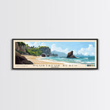 Ngurtafur Beach, Indonesia Panoramic Beach Print, Vacation Gift, Indonesia Wall Art, Beach Painting, Beach Decor, Beach Painting