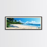 Pantai Saujana, Malasyia Panoramic Print, Vacation Gift, Malasyia Wall Art, Beach Painting, Beach Decor, Beach Or Lakehouse Art