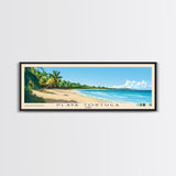 Playa Tortuga, Cuba Panoramic Beach Print, Vacation Gift, Cuba Wall Art, Beach Painting, Beach Decor, Beach Painting