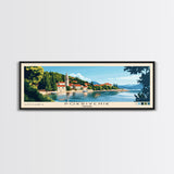 Pokrivenik, Croatia Panoramic Print, Vacation Gift, Croatia Wall Art, Beach Painting, Beach Decor, Beach Or Lakehouse Art