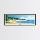 Prince Edward Island, Canada Panoramic Print, Vacation Gift, Canada Wall Art, Beach Painting, Beach Decor, Beach Or Lakehouse Art