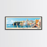 Procida, Italy Panoramic Beach Print, Vacation Gift, Italy Wall Art, Beach Painting, Beach Decor, Beach Painting