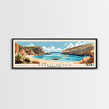 Rabbit Beach, Lampedusa, Italy Panoramic Print, Vacation Gift, Lampedusa, Italy Wall Art, Beach Painting, Beach Decor, Beach Or Lakehouse Art