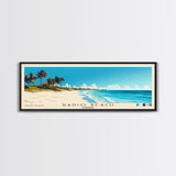 Radio Beach, Bahamas Panoramic Print, Vacation Gift, Bahamas Wall Art, Beach Painting, Beach Decor, Beach Or Lakehouse Art