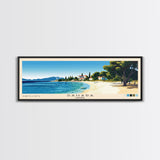 Sahara, Croatia Panoramic Print, Vacation Gift, Croatia Wall Art, Vacation Wall Art, Vacatation Memories, Beach Decor, Beach Or Lakehouse Art