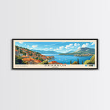 Saharun, Croatia Panoramic Print, Vacation Gift, Croatia Wall Art, Beach Painting, Beach Decor, Beach Or Lakehouse Art