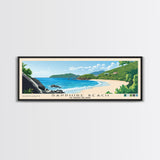 Sapphire Beach, US Virgin islands Panoramic Print, Vacation Gift, US Virgin islands Wall Art, Vacation Wall Art, Vacatation Memories, Beach Decor, Beach Or Lakehouse Art