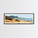 Skeleton Coast, Namibia Panoramic Print, Vacation Gift, Namibia Wall Art, Beach Painting, Beach Decor, Large Wall Art, Wood Frame Art