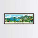 St. Vincent, Saint Vincent and the Grenadines Panoramic Beach Print, Vacation Gift, Saint Vincent and the Grenadines Wall Art, Beach Painting, Beach Decor, Beach Painting